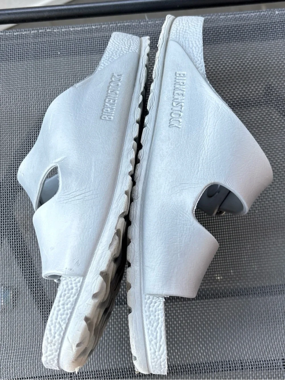 Birkenstock Arizona Essentials EVA Sandals Size 6 6.5 37 Silver Gray